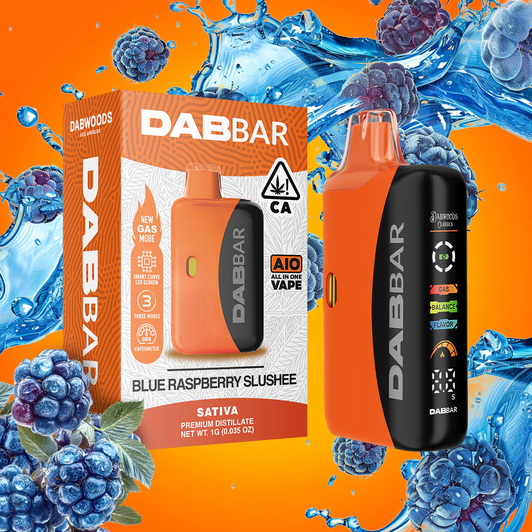 Dabwoods - Dabwoods - 1g Premium Distillate DabBar - Blue Raspberry Slushee Main Image