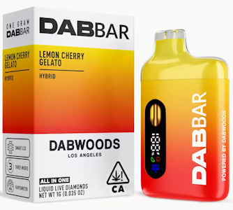 Dab Woods - Dabwoods | Lemon Cherry Gelato | Liquid Live Diamonds All-In-One Vape | 1g ​