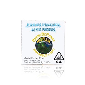 CREME DE CANNA - CREME DE CANNA - Concentrate - Medellin Jet Fuel - Shatter -  1G