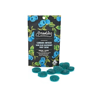 SMOKIEZ - Smokiez 100mg Sour Blue Raspberry Gummies