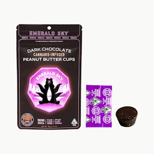 Emerald Sky - EMERALD SKY | INDICA DARK CHOC PB CUPS - 10PK | EDIBLE | 100MG