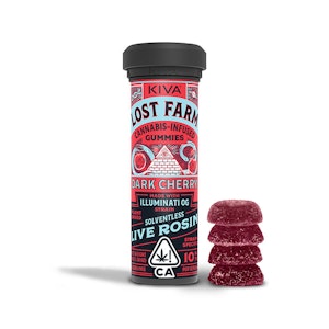 LOST FARM -  Dark Cherry x Illuminati OG - Live Rosin - 10ct - 100mg