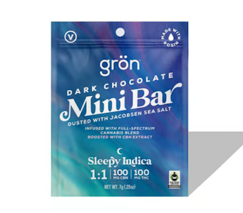 Gron - Dark Chocolate CBN:THC Rosin Mini Bar - 100mg