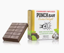 Dark Chocolate Mint with Chocolate Cookie - 100mg - Cookie Delight Punch Bar - Punch Edibles