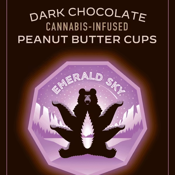 Emerald Sky | Indica | Dark Chocolate | Peanut Butter Cups | 10pk