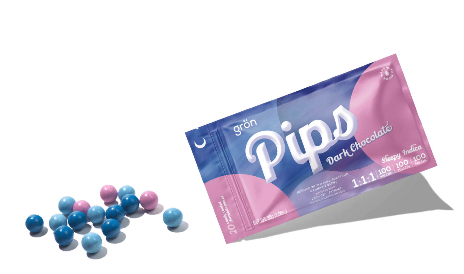 GRON - Dark Chocolate Pips - Sleepy Indica CBD|CBN Main Image