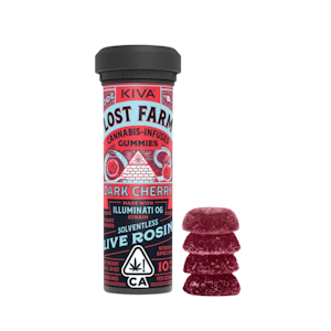 LOST FARM - LOST FARM | DARK CHERRY ILLUMINATI OG ROSIN - 10PK | EDIBLE | 100MG