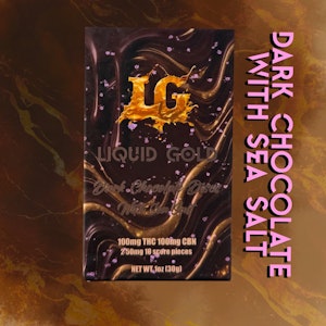 LIQUID GOLD - Liquid Gold | Chocolate Disc | Dark Chocolate Sea Salt  | 100mg
