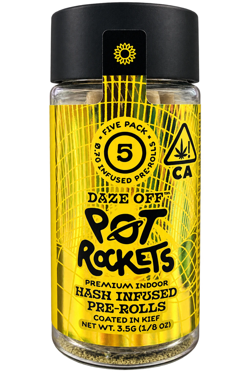 Daze Off - Daze Off | Super Silver Haze | Hash Infused and Coated in Kief | Pot Rockets | 5pk Main Image