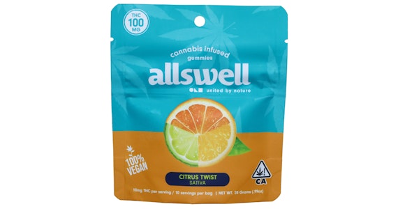 ALLSWELL - Allswell - Citrus Twist Gummies - 100mg 