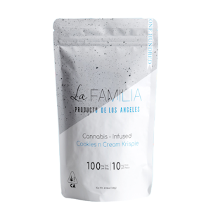 La Familia - Cookies n' Cream Rice Krispies - 100mg - La Familia