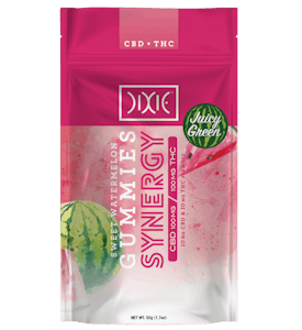 Dixie - Watermelon Synergy 1:1 Gummies 100mg - Dixie