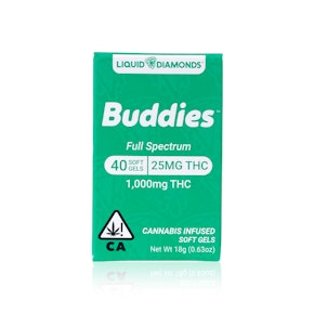 BUDDIES - Capsules - Hybrid - Liquid Diamonds Soft Gel 25MG - 40-Count - 1000MG