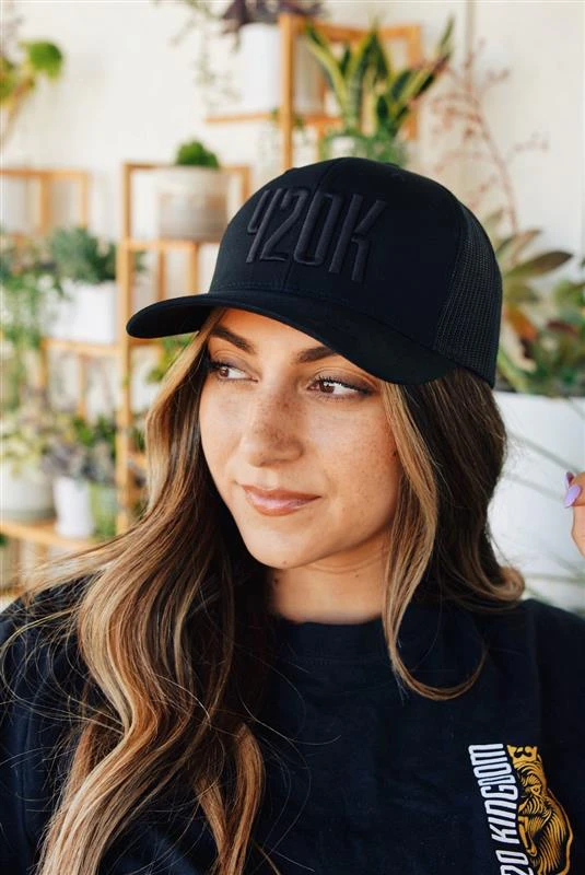 420 Kingdom - 420k- Black/ Black snapback Main Image