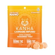 Tangerine Twist Nano Gummies - Sativa - 10pcs - 100mg [Kanha]