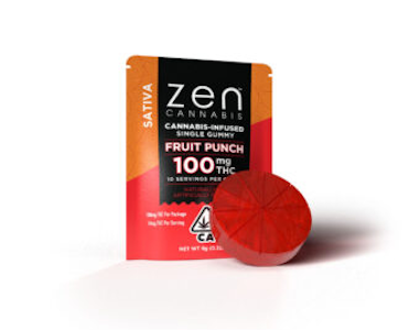 Zen - Zen Gummies Singles Fruit Punch (S) 100mg