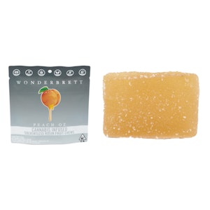 Wonderbrett -  100mg THC Wonderbrett - Peach OZ Solventless Rosin Fruit Chews (10mg - 10 pack) 