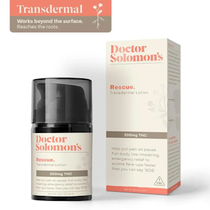 Doctor Solomon's - Doctor Solomon's Rescue THC Rich Transdermal Lotion
