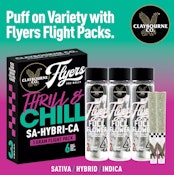 [Claybourne Co.] Variety Preroll 6 Pack - 3g - Thrill and Chill (KC/MF/MH)