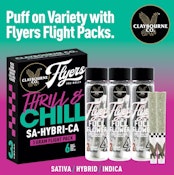 [Claybourne Co.] Variety Prerolls 6 Pack - 2.5g - Thrill and Chill (S/H/I)