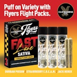 Claybourne Co. - Flyers Full Flower Fast Lane Pack .5g 6pk - 3g