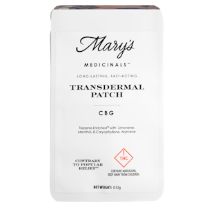 MARY'S MEDICINALS - Marys Medicinal - CBG Transdermal Patch - 20mg