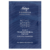 3:2:1 THC:CBD:CBN  Formula Transdermal Patch - Mary's Medicinals