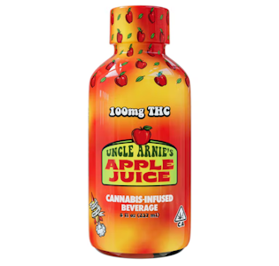 Uncle Arnie's Beverage - 100mg THC Uncle Arnie's - Apple Juice