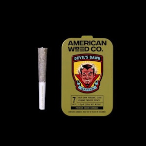 American Weed Co. - AMERICAN WEED CO: Devil's Dawn Infused .5g Preroll 7pk/3.5g (S)