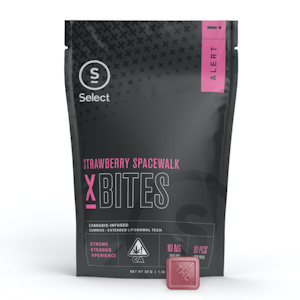 Select Oil - 100mg THC Select X Bites - Strawberry Space Walk Gummies