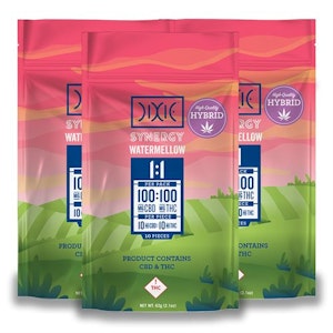 DIXIE - Dixie - 100mg CBD / 100mg THC - Gummies - Watermellow (Hybrid)