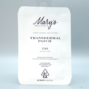 Mary's Medicinals  - Restore CBD 20mg Transdermal Patch - Mary's Medicinals