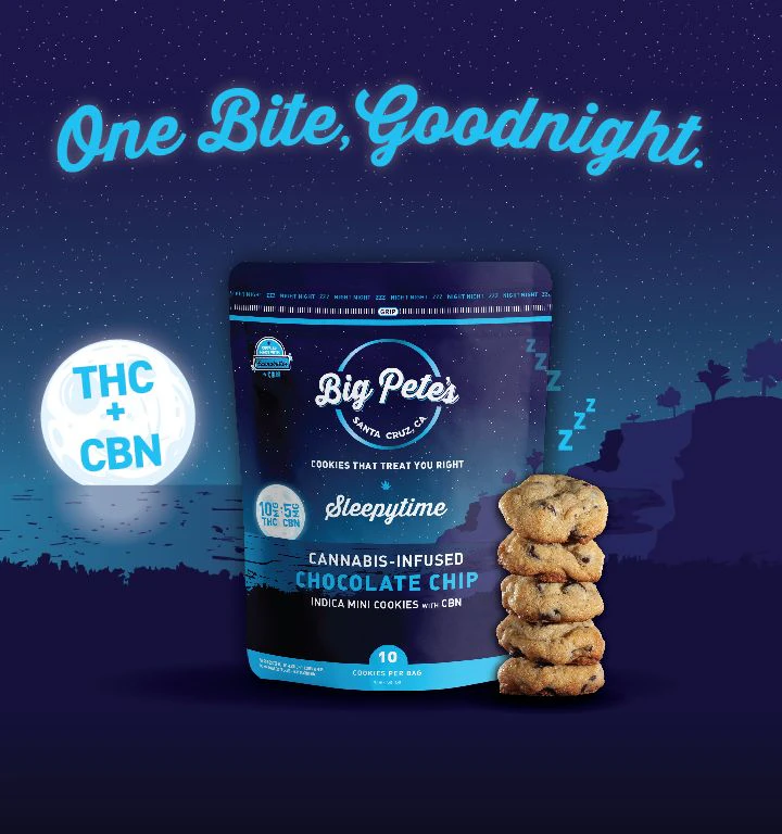 Big Pete's - Big Pete's Sleepytime Chocolate Chip Mini Cookies with CBN 100mgTHC/50mgCBN per 10pk Main Image
