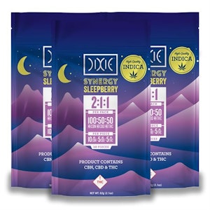 DIXIE - Dixie - 2:1:1 CBN:CBD:THC Synergy Sleepberry 100mg
