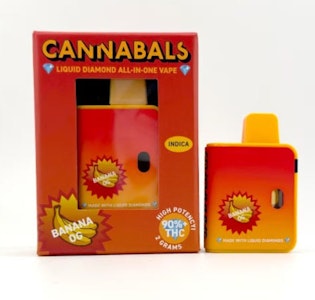 CANNABALS - Cannabals - Banana OG - Live Liquid Diamond 2g AIO
