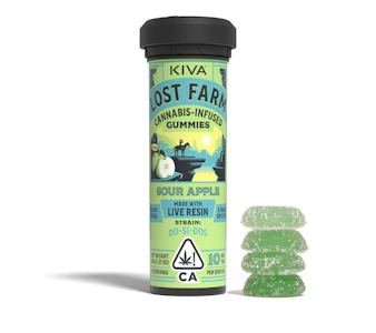 LOST FARM - Lost Farm - Sour Apple X Do-Si-Dos - 100mg Live Resin Gummies