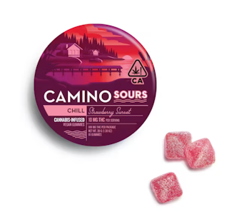 Kiva Confections - Camino Sours | Strawberry Sunset | Chill | Gummies | 10pk | 100mg