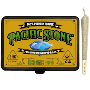 PACIFIC STONE - [Pacific Stone] Diamond Infused Prerolls 7 Pack - 3.5g -  Kush Mints (H)