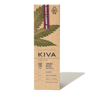 Kiva - Dark Chocolate Bar 100mg