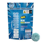 Might-E Sour Blue Razzberry Macro Gummy | CBG Enhanced