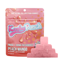 100mg THC Indica Peach Mango Individual Gummies (10mg - 10 pack) - Kushy Punch