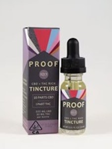 PROOF - 10:1 CBD:THC Rich 300mg Tincture 15ml - Proof