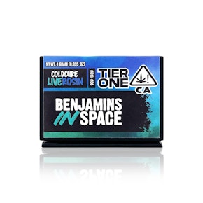 DECIBEL GARDENS - Concentrate - Benjamins In Space - Tier 1 - Cold Cure Live Rosin - 1G