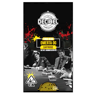 Decibel Gardens - Decibel Gardens - Omerta OG - Cured Resin - Vape Cart - 1.0g