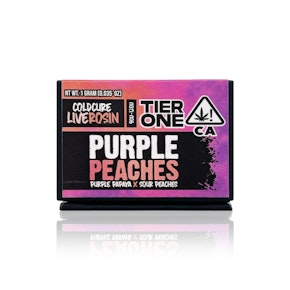 DECIBEL GARDENS - Concentrate - Purple Peaches - Tier 1 - Cold Cure Live Rosin - 1G