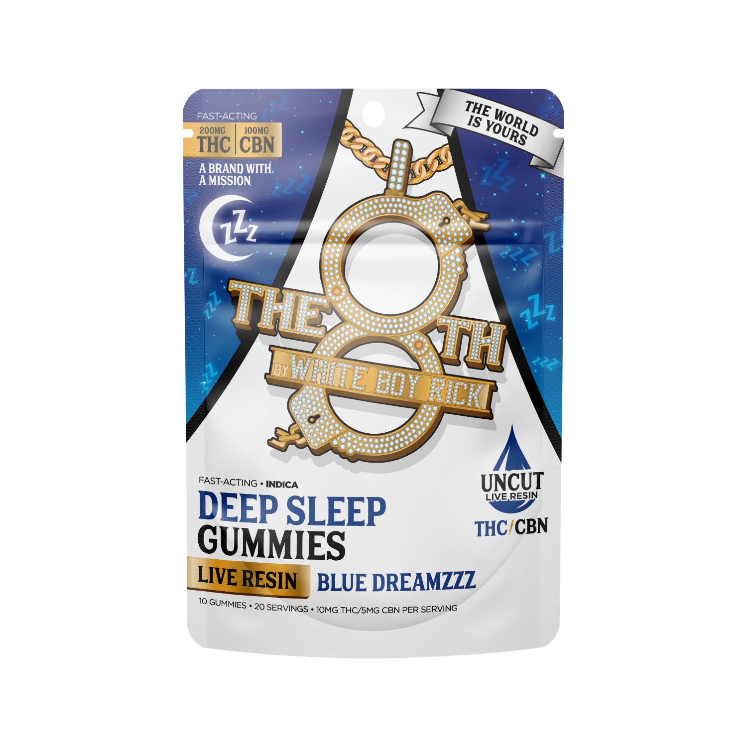 The 8th - Deep Sleep Gummies 200mg THC:100mg CBN Blue Dreamzzz