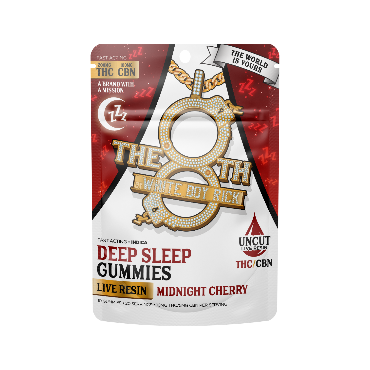 The 8th - Deep Sleep Gummies 200mg THC:100mg CBN Midnight Cherry