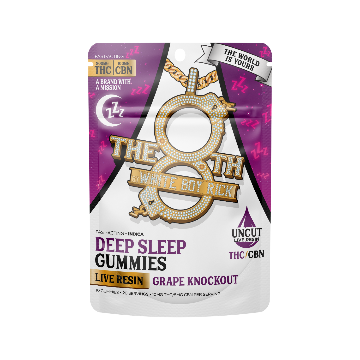 The 8th - Deep Sleep Gummies 200mg THC:100mg CBN Grape Knockout