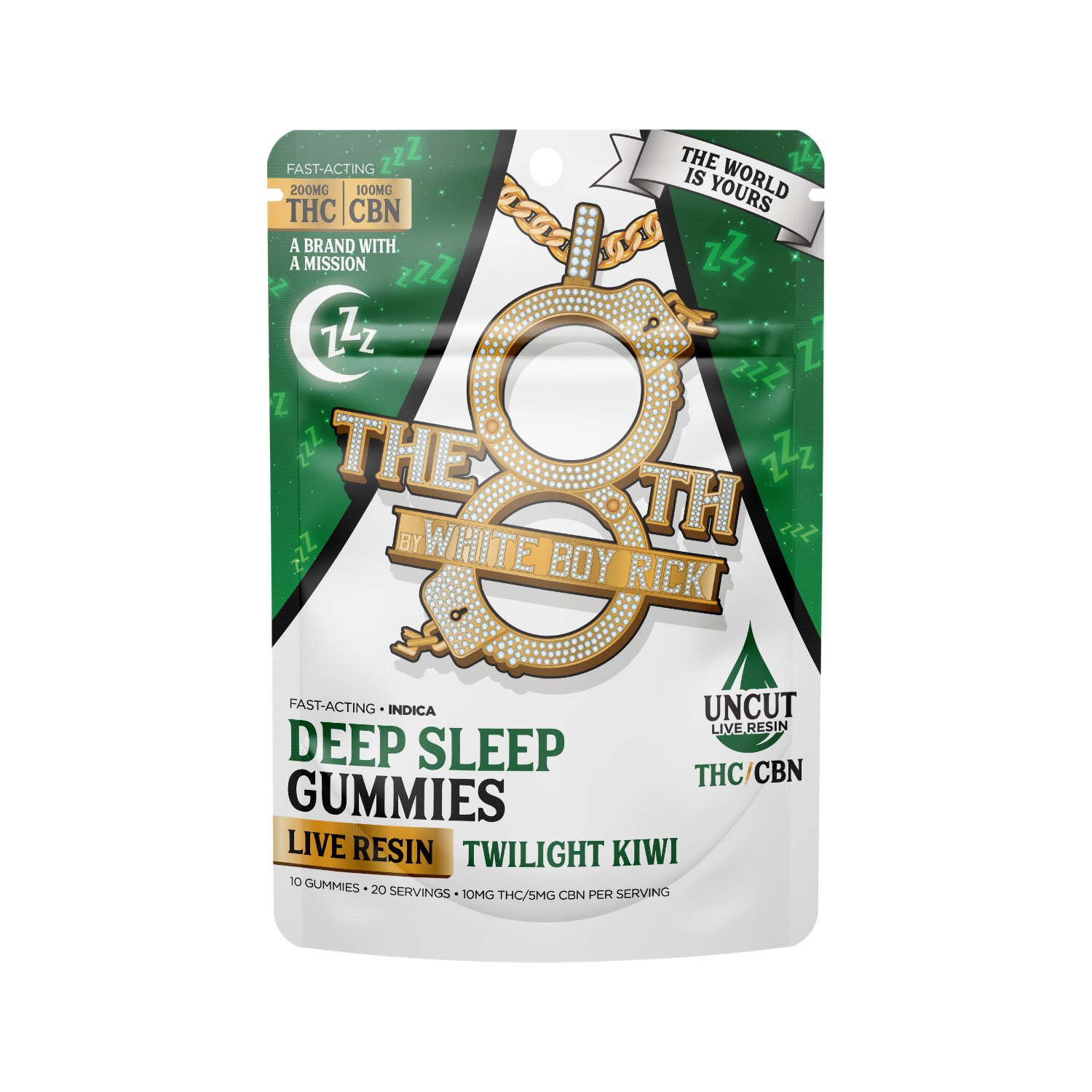 The 8th - Deep Sleep Gummies 200mg THC:100mg CBN Twilight Kiwi