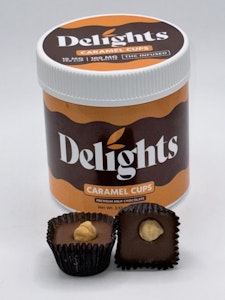 DELIGHTS BITES - Delights Bites | Edible | Chocolate - Caramel Cups | 100mg,10